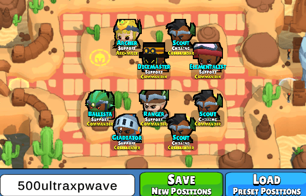 Rank 500 XP Farm layout